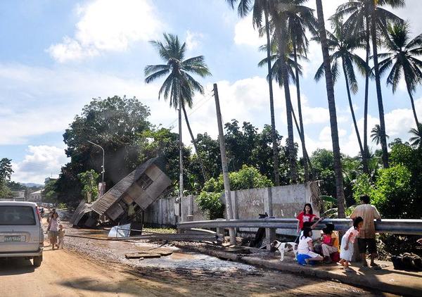 Tropical storm Sendong:  destruction from flash flooding in Zone 7, Acacia Street, Carmen, Cagayan de Oro City, Philippines. 